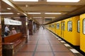 MohrenstraÃÅ¸e Berlin U-Bahn Metro train Tunnel Station Mohrenstrasse in Germany